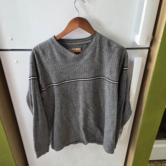 NATURAL LIFE Tops - NATURAL LIFE Charcoal V-Neck Women's Top